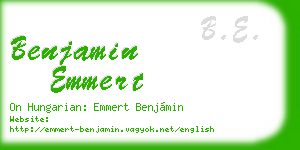 benjamin emmert business card