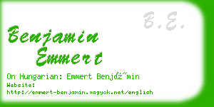 benjamin emmert business card